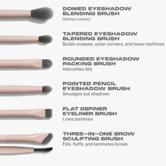 Morphe Eye Shaping Essentialis Bamboo & Charcoal Infused Eye Brush Set - Picture 3 of 11